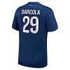 Camisola Paris Saint-Germain Bradley Barcola 29 1º Equipamento 2024-25 Manga Curta